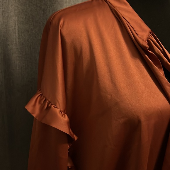 Blouse. Burnt orange - Picture 2 of 6